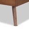 Baxton Studio Roze Mid-Century Dark Grey Fabric Upholstered and Walnut brown Finished Wood Platform Bed-Twin 192-11542-11159-ZORO - alternate 2